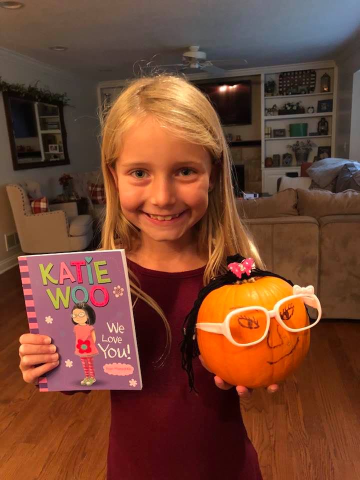 Happy Halloween!! This super Katie Woo fan did an awesome job on her Katie Woo pumpkin! Way to go Kaylee! #lovereaders #katiewoo #kidlit #happyhalloween #illustrator #lovemyjob